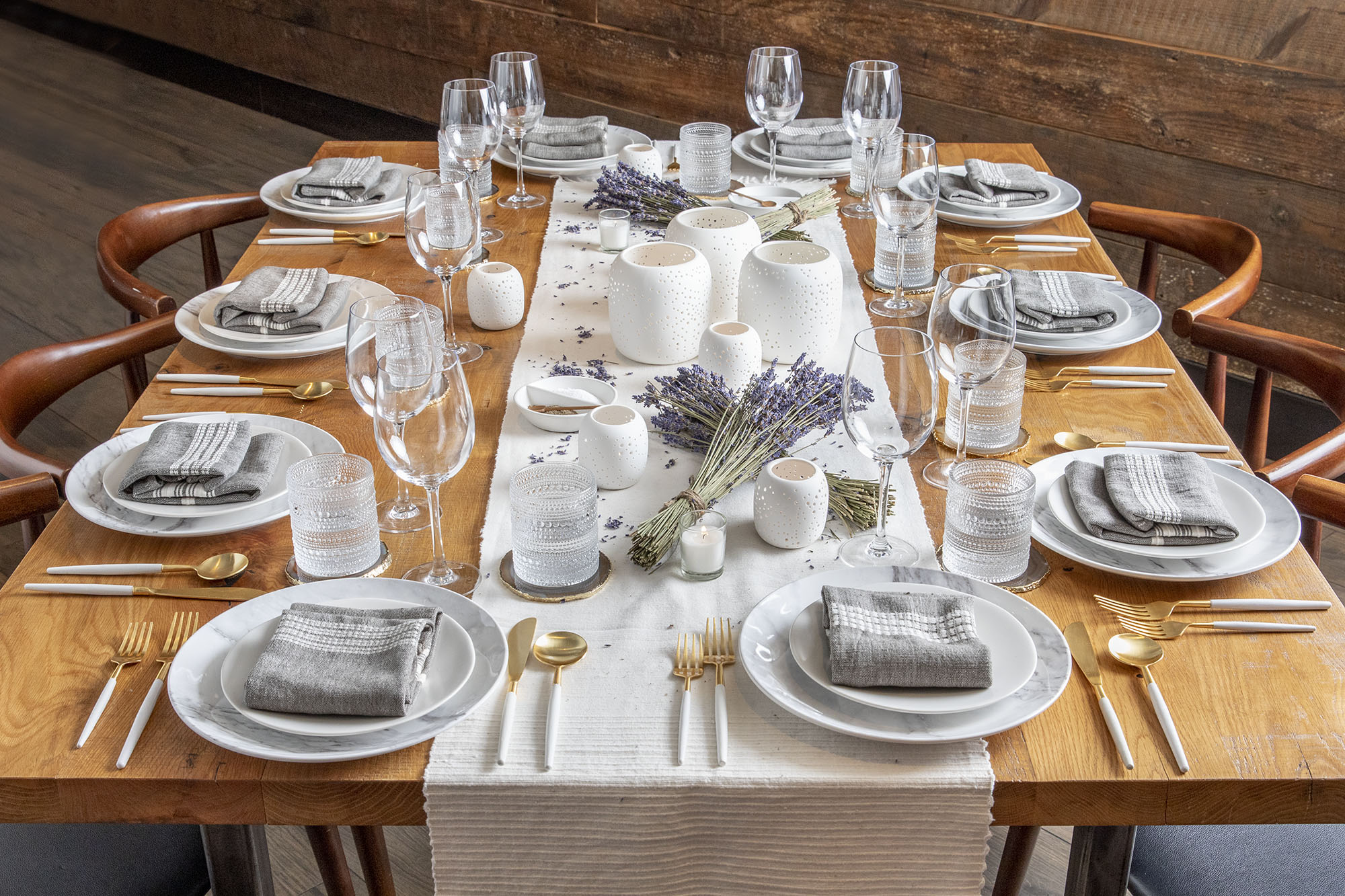A table spread proped by social studies