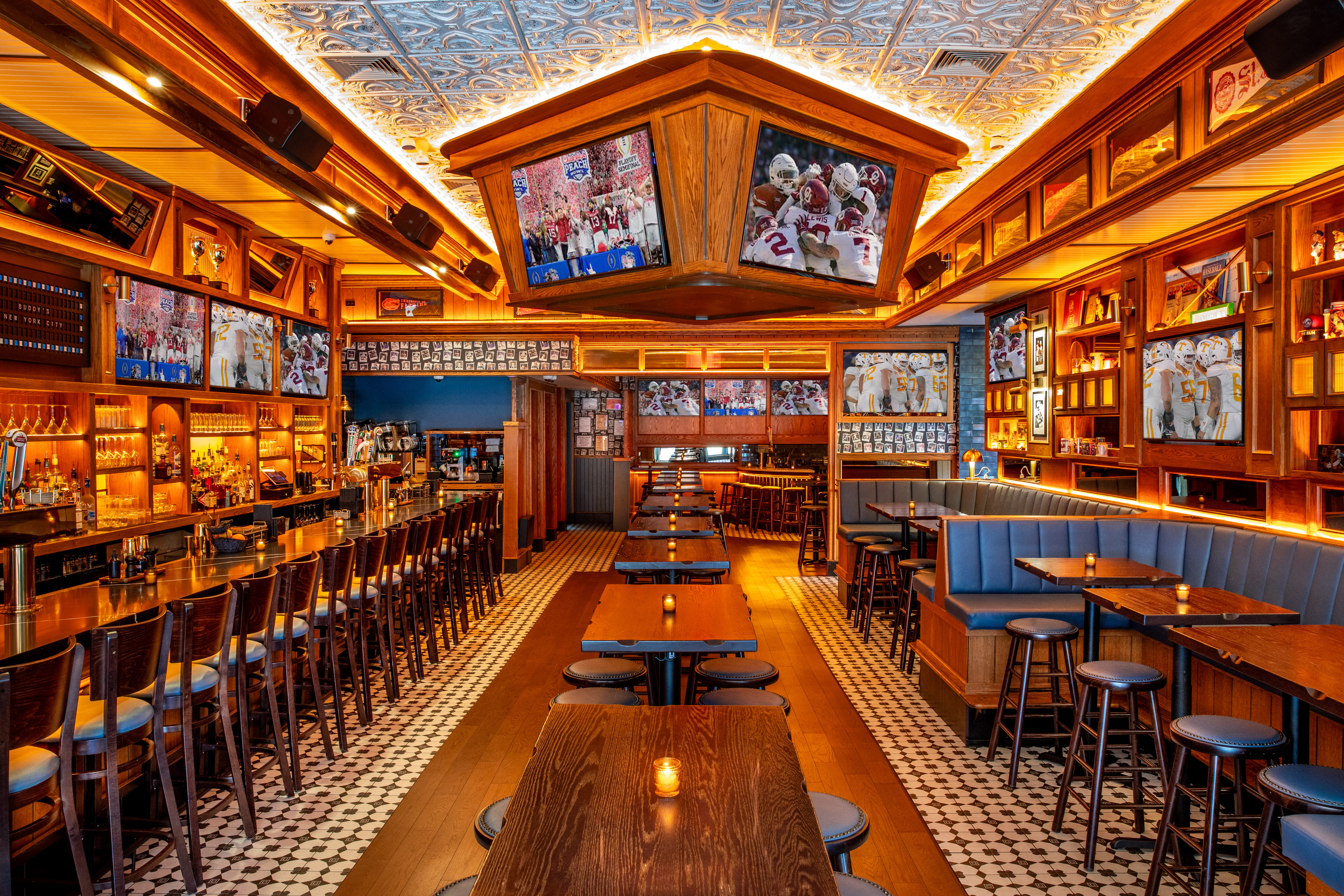 Interior of the bar Buddy's
