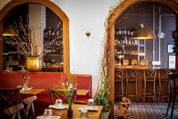 THe interior of Cibo e Vino in Manhattan